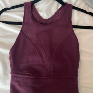 Lululemon Fishnet crop tank